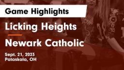 Licking Heights  vs Newark Catholic  Game Highlights - Sept. 21, 2023