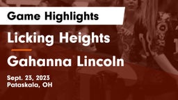 Licking Heights  vs Gahanna Lincoln  Game Highlights - Sept. 23, 2023