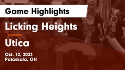 Licking Heights  vs Utica  Game Highlights - Oct. 12, 2023