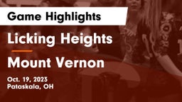 Licking Heights  vs Mount Vernon Game Highlights - Oct. 19, 2023