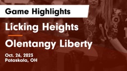 Licking Heights  vs Olentangy Liberty  Game Highlights - Oct. 26, 2023