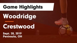 Woodridge  vs Crestwood  Game Highlights - Sept. 28, 2019