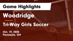 Woodridge  vs Tri-Way  Girls Soccer Game Highlights - Oct. 19, 2020