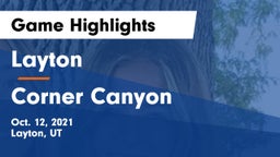 Layton  vs Corner Canyon Game Highlights - Oct. 12, 2021