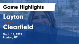 Layton  vs Clearfield  Game Highlights - Sept. 15, 2022