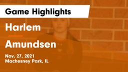 Harlem  vs Amundsen  Game Highlights - Nov. 27, 2021