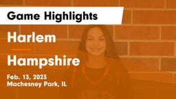 Harlem  vs Hampshire  Game Highlights - Feb. 13, 2023