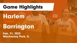 Harlem  vs Barrington  Game Highlights - Feb. 21, 2023