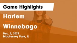 Harlem  vs Winnebago  Game Highlights - Dec. 2, 2023