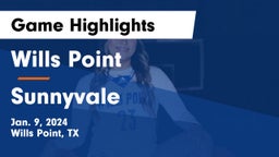 Wills Point  vs Sunnyvale  Game Highlights - Jan. 9, 2024