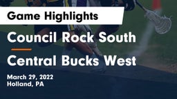 Council Rock South  vs Central Bucks West  Game Highlights - March 29, 2022