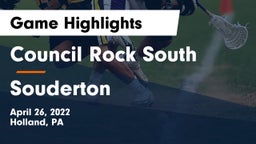Council Rock South  vs Souderton  Game Highlights - April 26, 2022