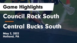 Council Rock South  vs Central Bucks South  Game Highlights - May 2, 2022