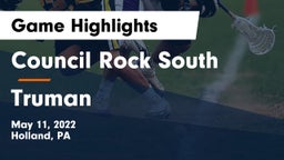 Council Rock South  vs Truman Game Highlights - May 11, 2022