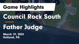 Council Rock South  vs Father Judge  Game Highlights - March 19, 2024