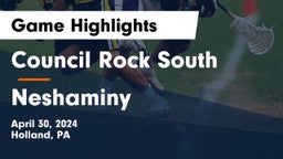 Council Rock South  vs Neshaminy  Game Highlights - April 30, 2024