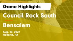 Council Rock South  vs Bensalem  Game Highlights - Aug. 29, 2022