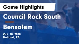 Council Rock South  vs Bensalem  Game Highlights - Oct. 20, 2020