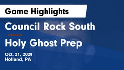 Council Rock South  vs Holy Ghost Prep  Game Highlights - Oct. 21, 2020