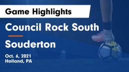 Council Rock South  vs Souderton  Game Highlights - Oct. 6, 2021