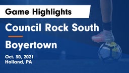 Council Rock South  vs Boyertown  Game Highlights - Oct. 30, 2021