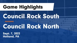 Council Rock South  vs Council Rock North  Game Highlights - Sept. 7, 2022