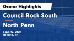 Council Rock South  vs North Penn  Game Highlights - Sept. 22, 2022