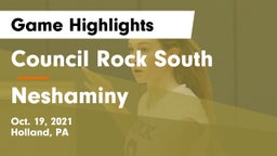 Council Rock South  vs Neshaminy  Game Highlights - Oct. 19, 2021