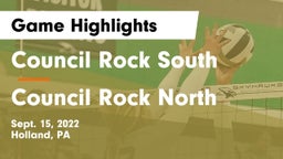 Council Rock South  vs Council Rock North  Game Highlights - Sept. 15, 2022