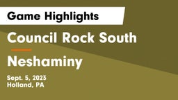 Council Rock South  vs Neshaminy  Game Highlights - Sept. 5, 2023