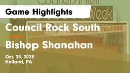 Council Rock South  vs Bishop Shanahan  Game Highlights - Oct. 28, 2023
