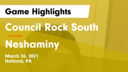 Council Rock South  vs Neshaminy  Game Highlights - March 26, 2021