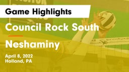 Council Rock South  vs Neshaminy  Game Highlights - April 8, 2022