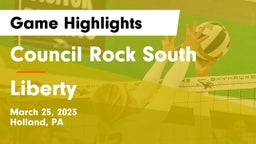 Council Rock South  vs Liberty Game Highlights - March 25, 2023