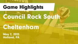 Council Rock South  vs Cheltenham  Game Highlights - May 2, 2023
