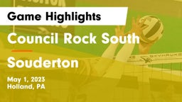 Council Rock South  vs Souderton  Game Highlights - May 1, 2023