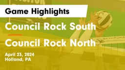 Council Rock South  vs Council Rock North  Game Highlights - April 23, 2024