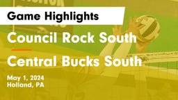 Council Rock South  vs Central Bucks South  Game Highlights - May 1, 2024