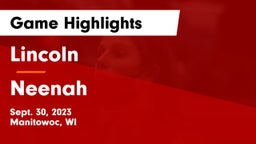 Lincoln  vs Neenah  Game Highlights - Sept. 30, 2023