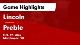 Lincoln  vs Preble  Game Highlights - Oct. 12, 2023