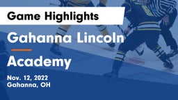 Gahanna Lincoln  vs Academy Game Highlights - Nov. 12, 2022