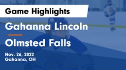 Gahanna Lincoln  vs Olmsted Falls  Game Highlights - Nov. 26, 2022