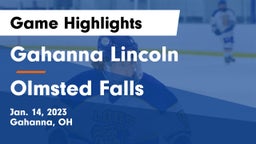 Gahanna Lincoln  vs Olmsted Falls Game Highlights - Jan. 14, 2023