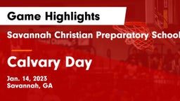 Savannah Christian Preparatory School vs Calvary Day  Game Highlights - Jan. 14, 2023