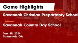 Savannah Christian Preparatory School vs Savannah Country Day School Game Highlights - Jan. 10, 2024