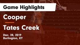 Cooper  vs Tates Creek  Game Highlights - Dec. 28, 2019