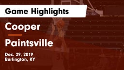 Cooper  vs Paintsville  Game Highlights - Dec. 29, 2019