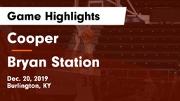 Cooper  vs Bryan Station  Game Highlights - Dec. 20, 2019