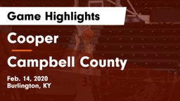 Cooper  vs Campbell County  Game Highlights - Feb. 14, 2020