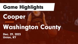 Cooper  vs Washington County  Game Highlights - Dec. 29, 2023